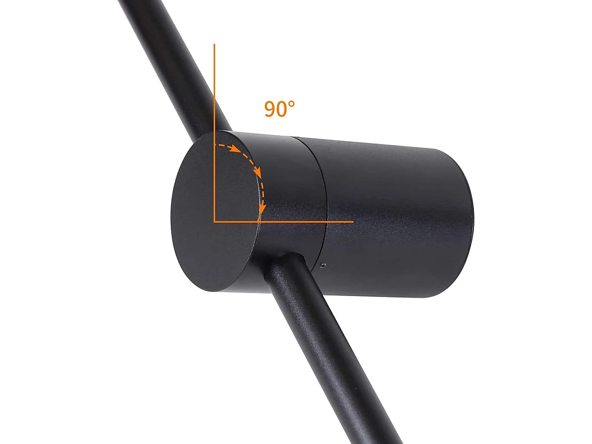 NETTLIFE Led Indoor Wand Lampe: 100CM RGB Schwarz Musik Flur Licht