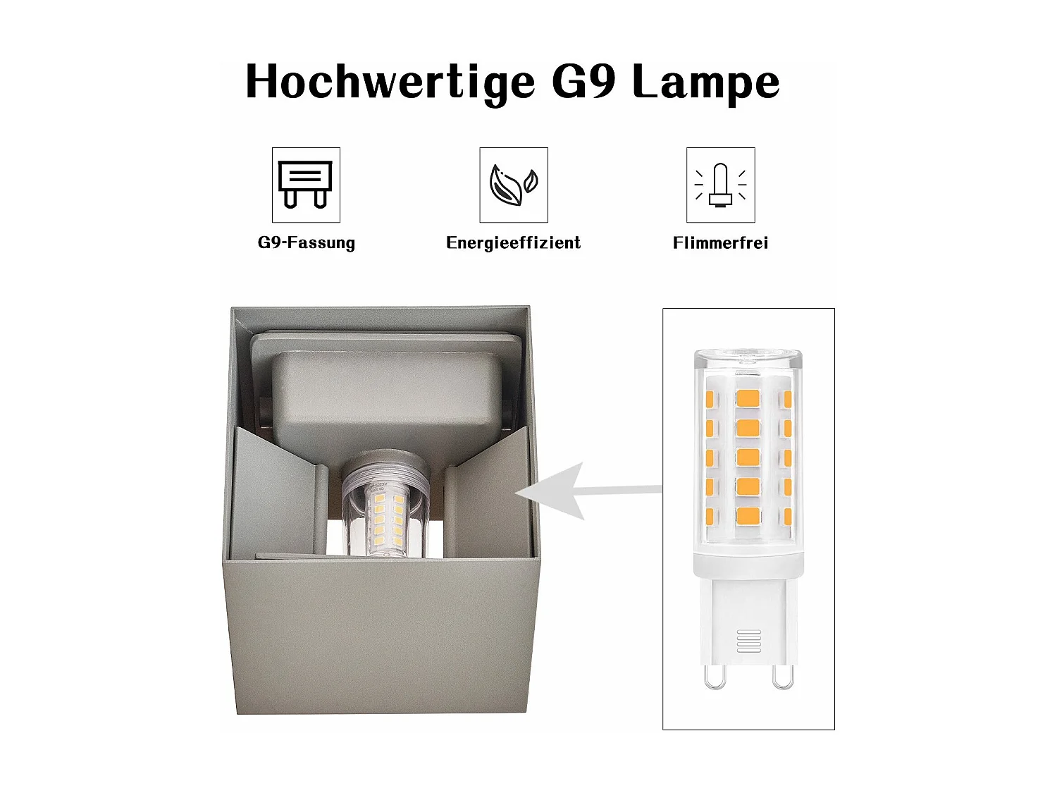 NETTLIFE Set van 2 muurledlampen LED buiten, warm wit IP65, antrasiet, voor huis, traphek.