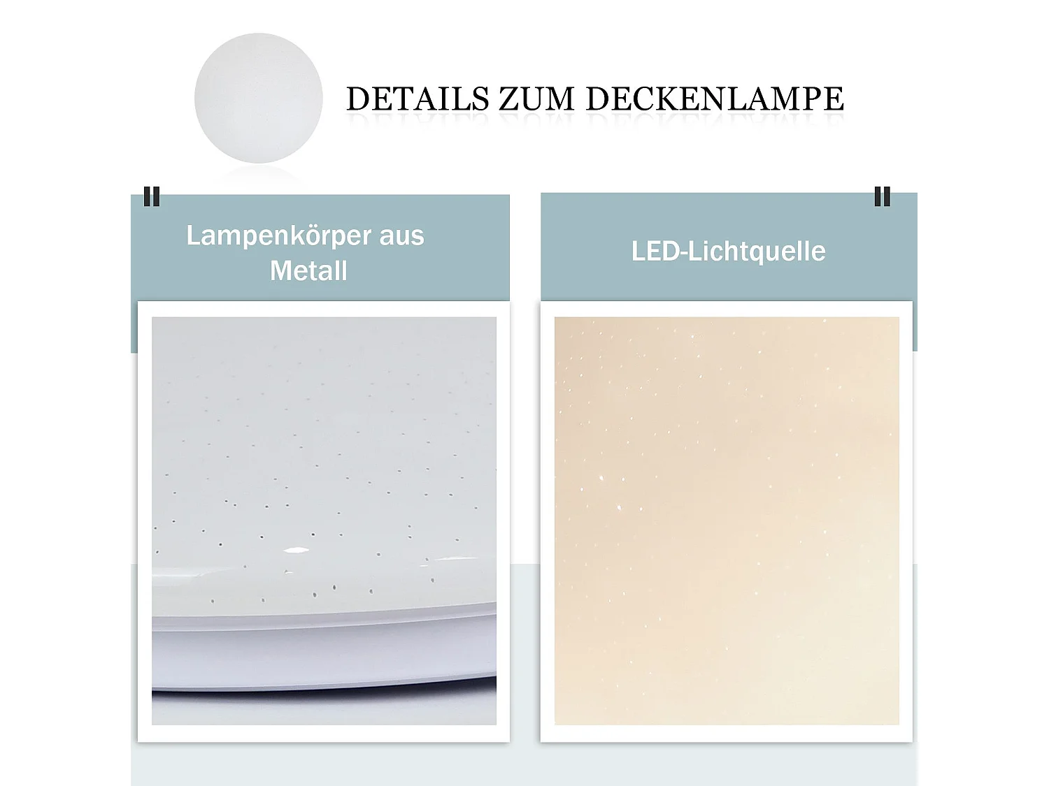 NETTLIFE 2 x Lampa sufitowa LED Salon - Ø 16,5 cm, 4000 K, 5 W, Neutralna biel, Korytarz, Pokój dziecięcy