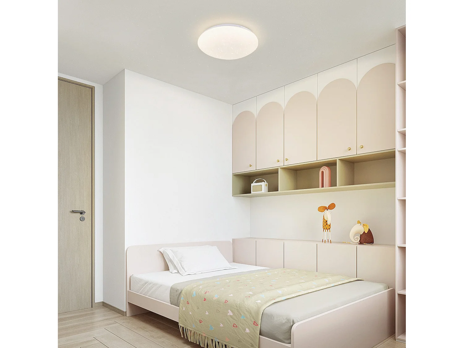 NETTLIFE Zweiter LED - Deckenleuchte für Wohnzimmer - Ø 16,5 cm, 4000 K, 5 W, neutralweiß, für Flur, Kinderzimmer