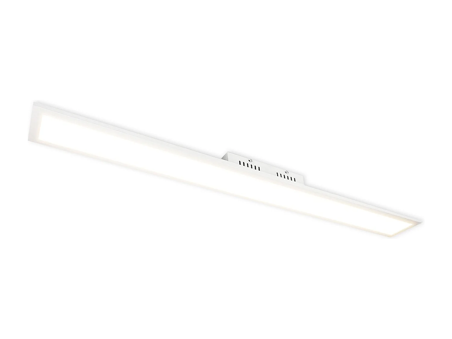 NETTLIFE Plafonnier LED 42W blanc 3360lm 120x15cm panneau dimmable avec télécommande pour salon moderne chambre bureau cuisine couloir