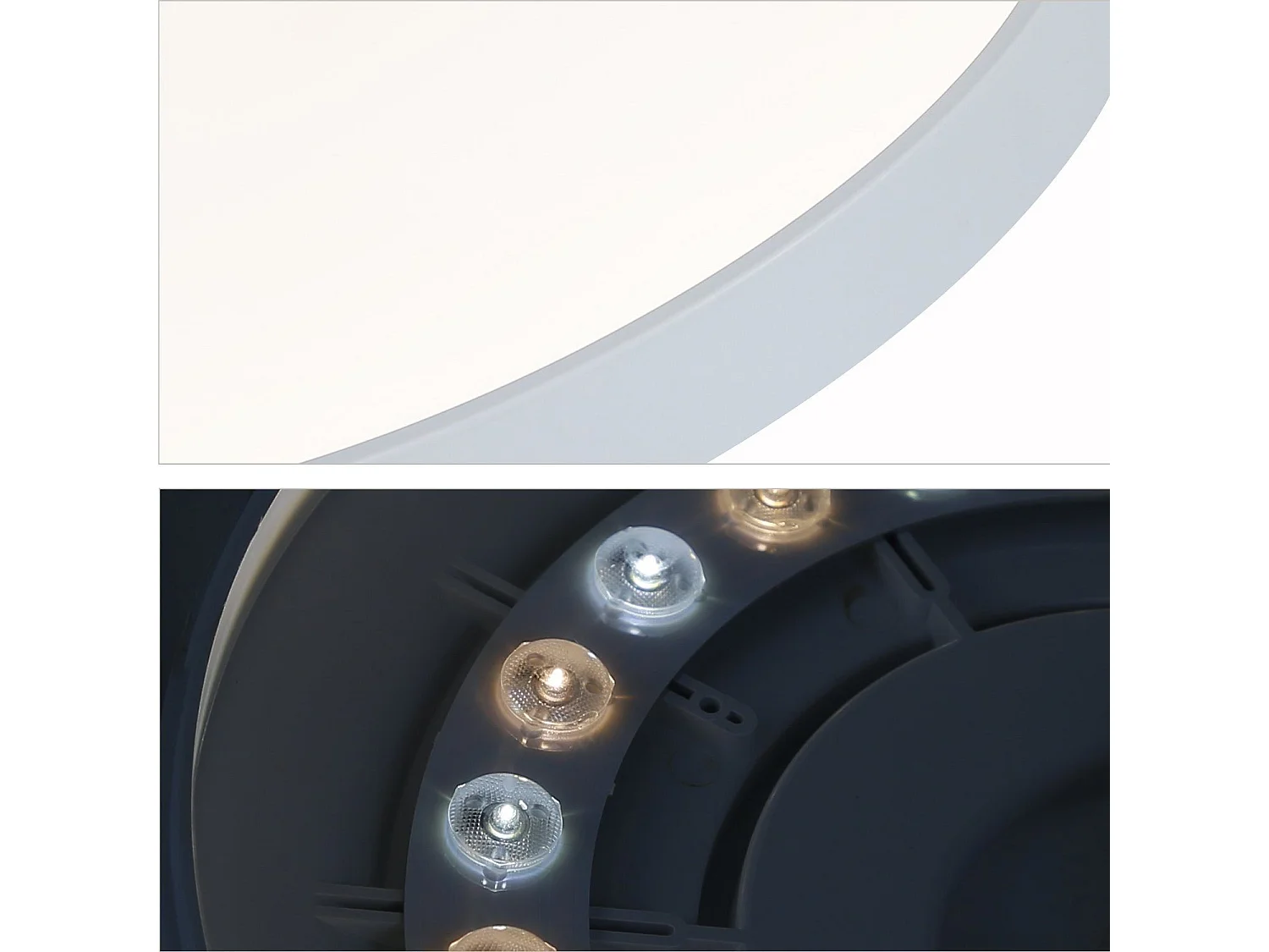 NETTLIFE LED - plafondlamp, 3000K, 28 cm rond, 17W, IP44, plat, voor slaapkamer, badkamer, gang.