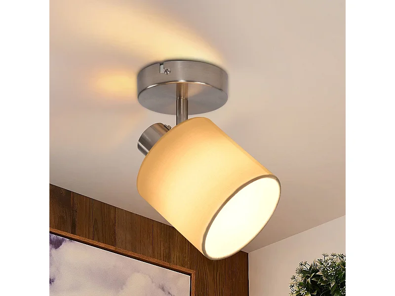 NETTLIFE Spot Orientable 350° E14 Max 40 W Couloir Moderne Nickel Applique Murale Lampe pour Salon Chambre Cuisine