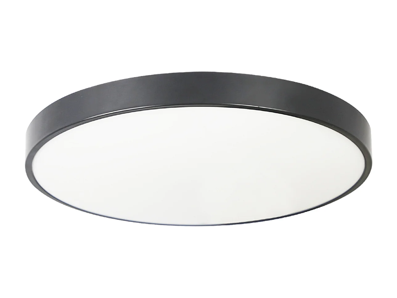 NETTLIFE LED-paneel badkamerplafondlamp rond plat zwart 17W 4000K 28*2,5cm
