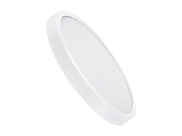 NETTLIFE Plafonnier LED plat 18 cm - 15 W, Blanc, 4000 K - Éclairage moderne cuisine, couloir, chambre