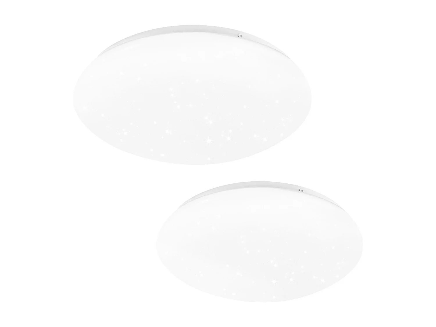 NETTLIFE 2 x Plafonnier LED Cuisine - Chambre Ø 16,5 cm, 6500 K, Blanc Froid, 5 W