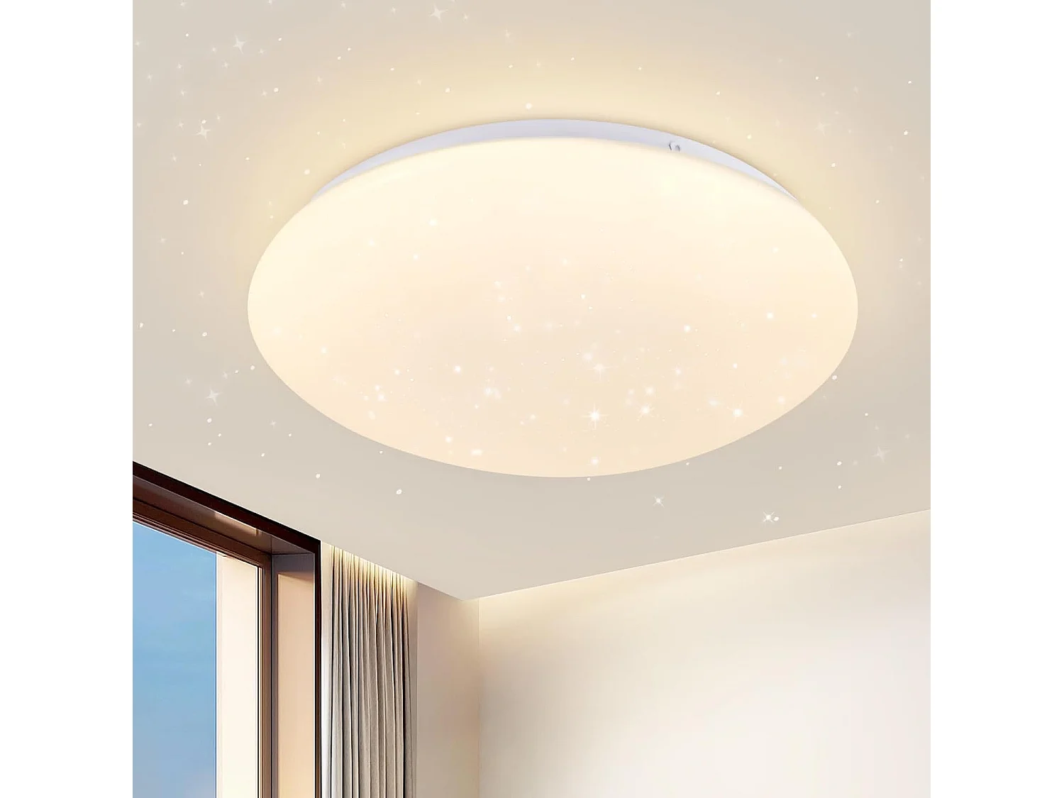 NETTLIFE LED Plafón Habitación - Cocina 5W 3000K Ø 16,5 cm, Blanco cálido, Pasillo, Rincón infantil