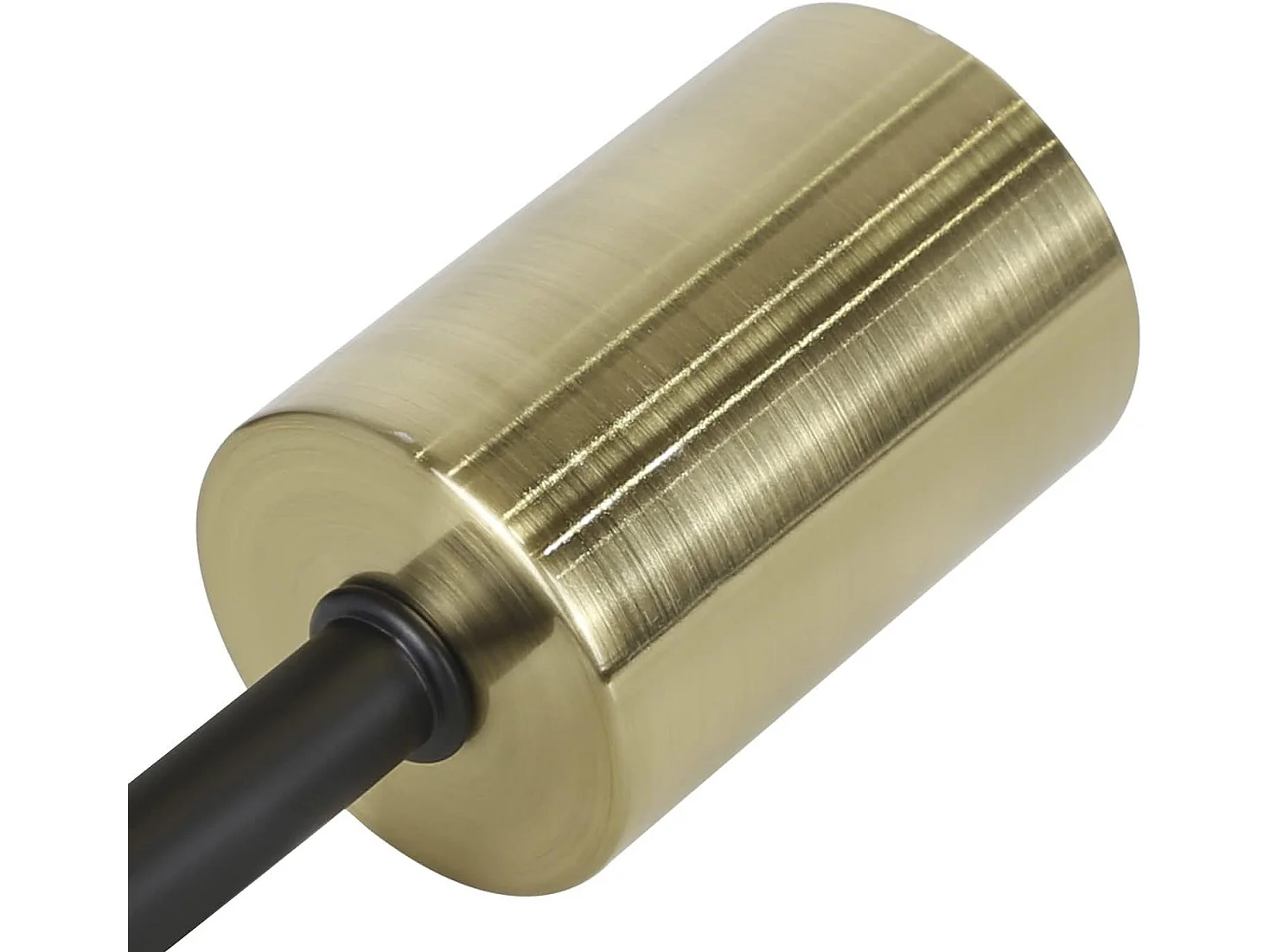 NETTLIFE Salonlamp Vintage Zwart - goud met voetschakelaar Industriële metallenlamp Ontwerp salonlamp (zonder gloeilampen)