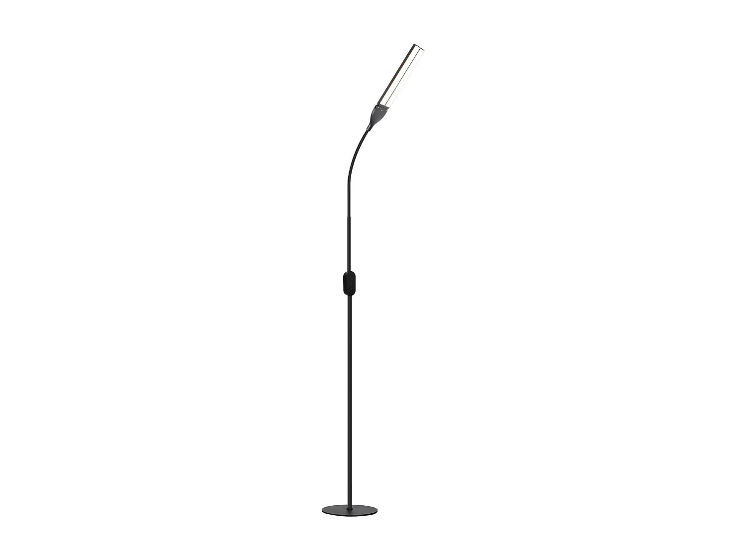 NETTLIFE Lampadaire LED  dimmable - Lampadaire de Salon Noir 158 cm Lampadaire Tactile Moderne 9 W avec minuterie et Fonction mémoire Lampadaire