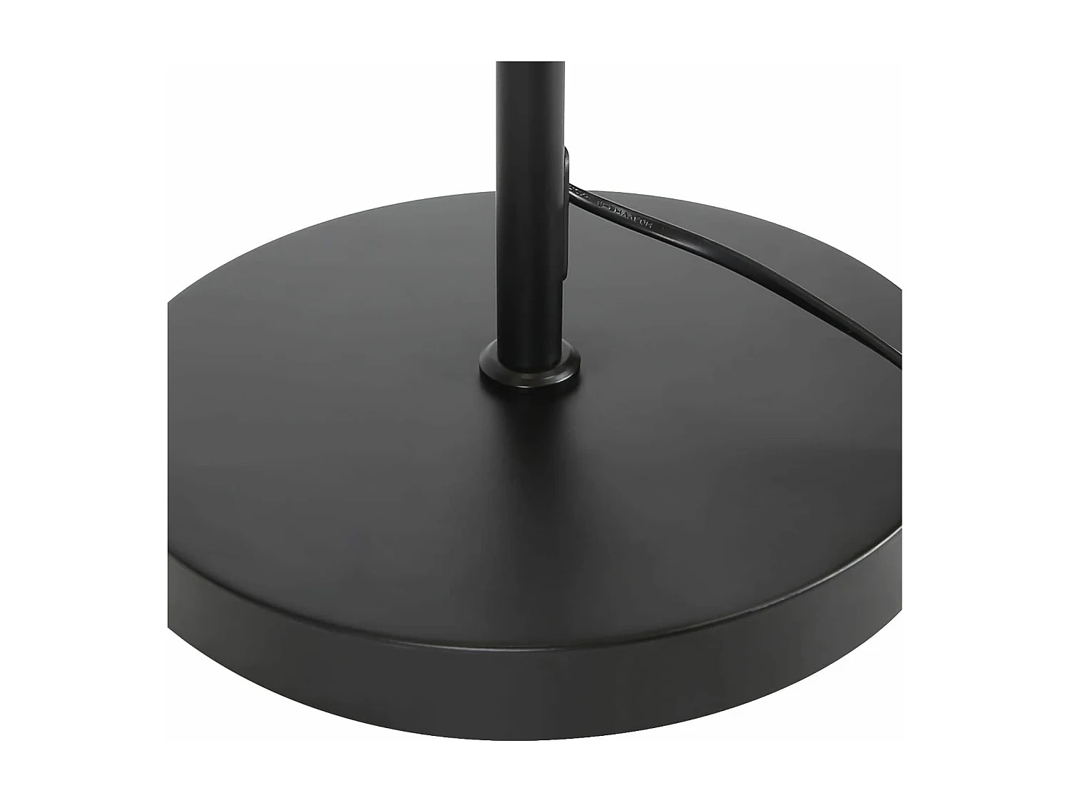 NETTLIFE Salonlamp zwart: modern ontwerp stof, houder E27, maximaal 40W, met schakelaar aan de voet, bedlamp 166 cm zonder gloeilamp.