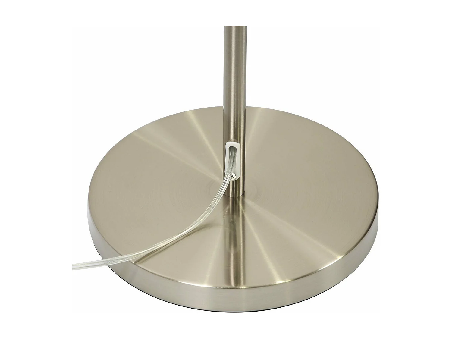 NETTLIFE Nowoczesna lampa podłogowa do salonu - Lampa podłogowa z kloszem w kształcie gwiazdy w kolorze złoto-szarym, 144 cm, z włącznikiem nożnym E27 i gniazdem