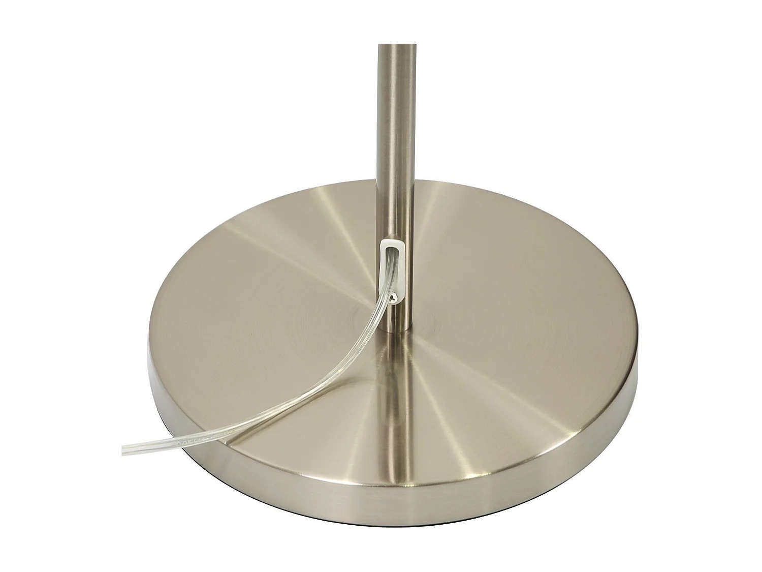 NETTLIFE Lampadaire Salon moderne - Lampe sur pied avec abat-jour en tissu gris or design étoile 144cm avec interrupteur à pied E27 et prise