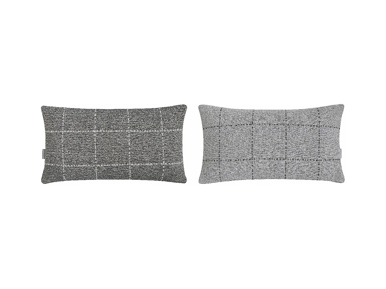 2 Fundas de cojín gris 30x50 cm MARNE