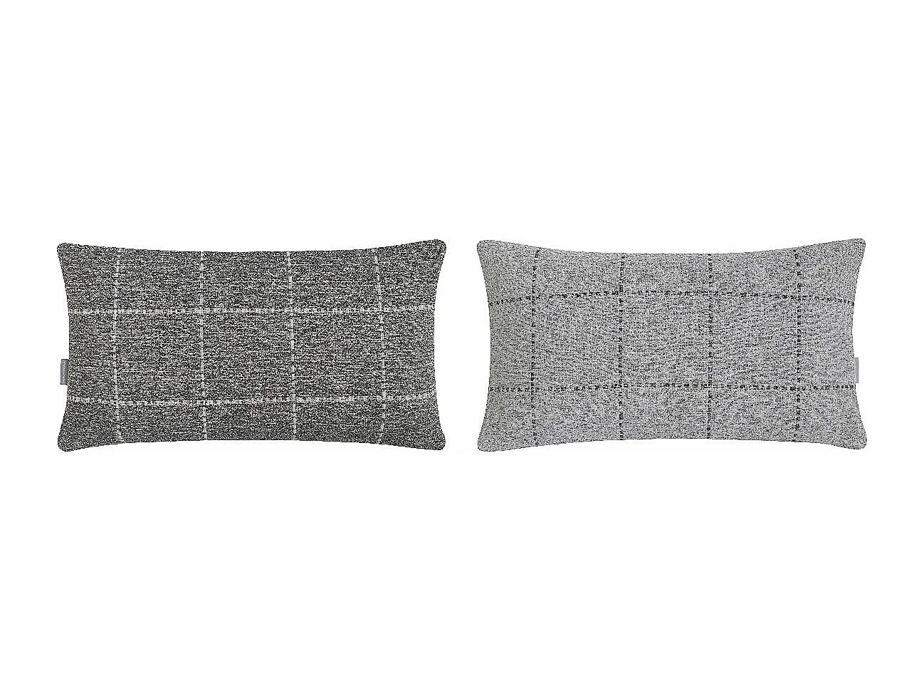 2 Fundas de cojín gris 30x50 cm MARNE