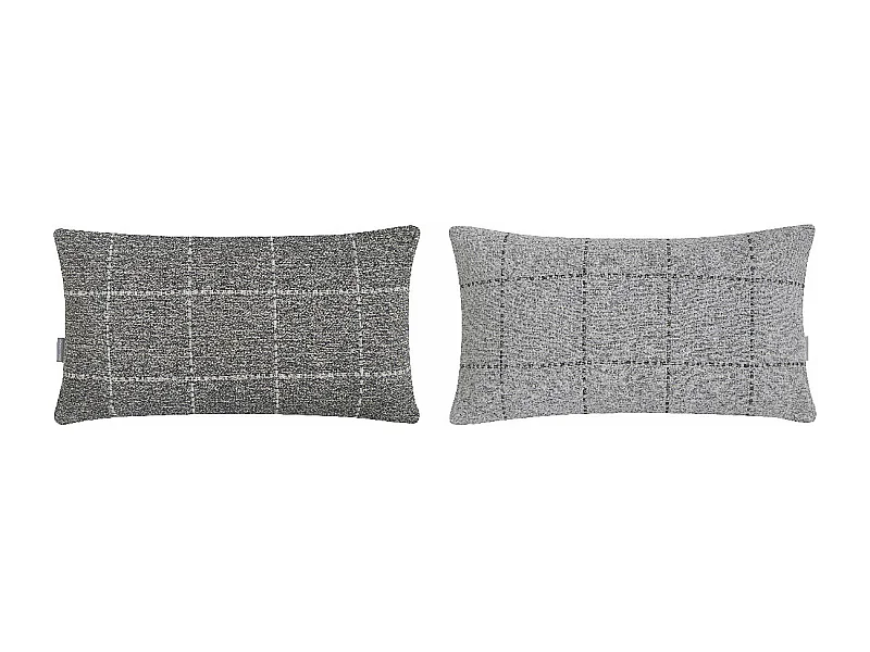 2 Fundas de cojín gris 30x50 cm MARNE