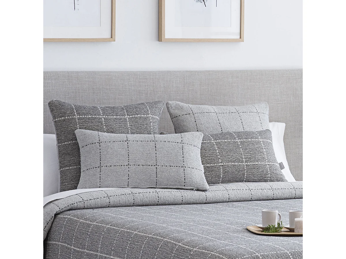 Colcha reversible gris 180x270 cm MARNE