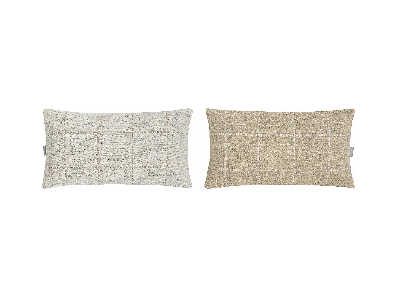 2 Fundas de cojín beige 30x50 cm MARNE