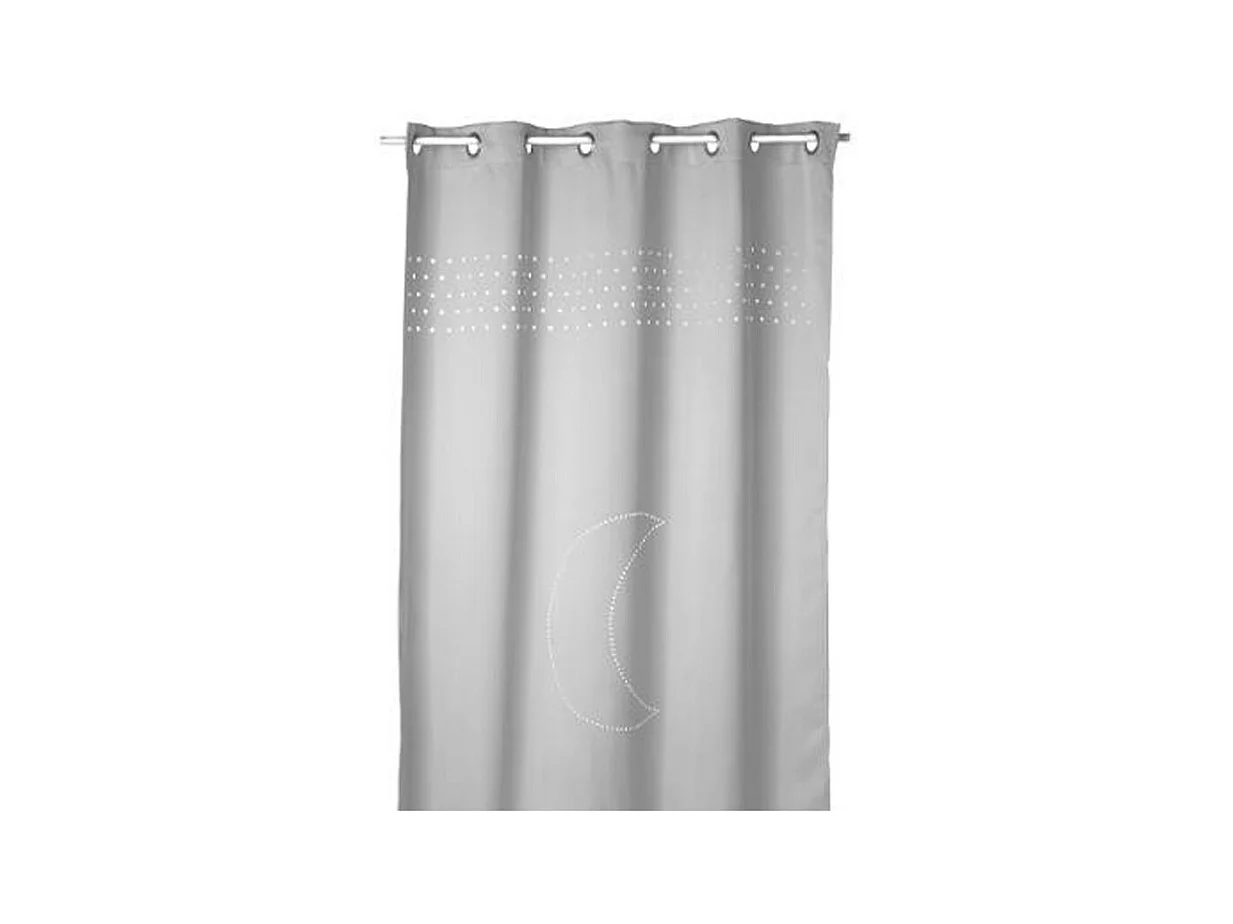 Rideau Occultant "Lune" 140x260cm Gris