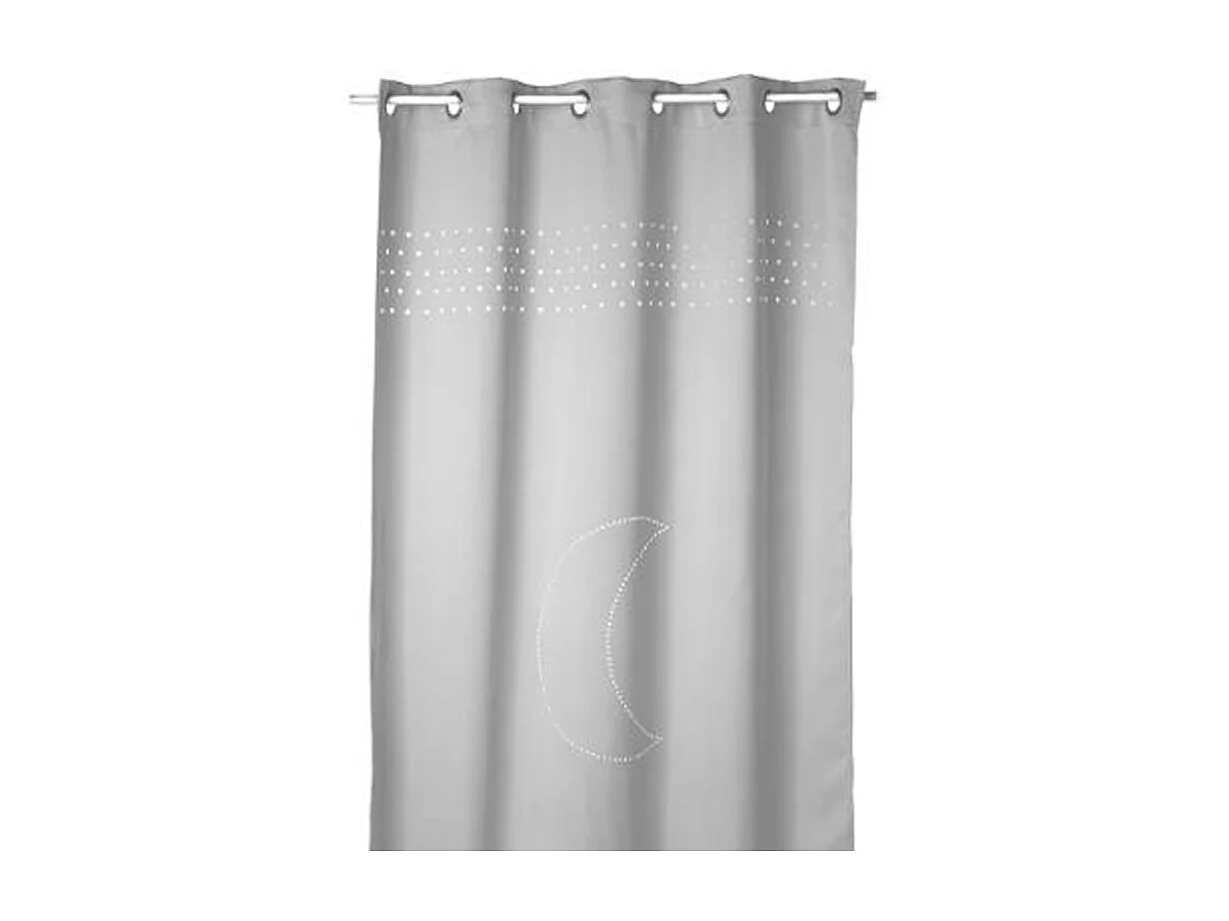 Rideau Occultant "Lune" 140x260cm Gris