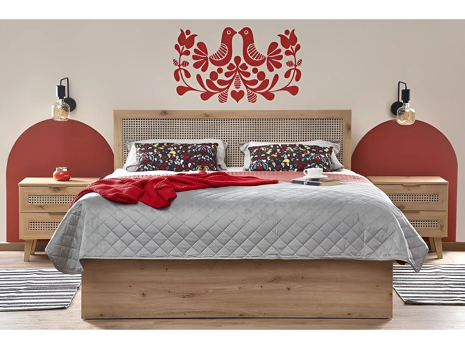 Bett Borneo(160x200)/Braun