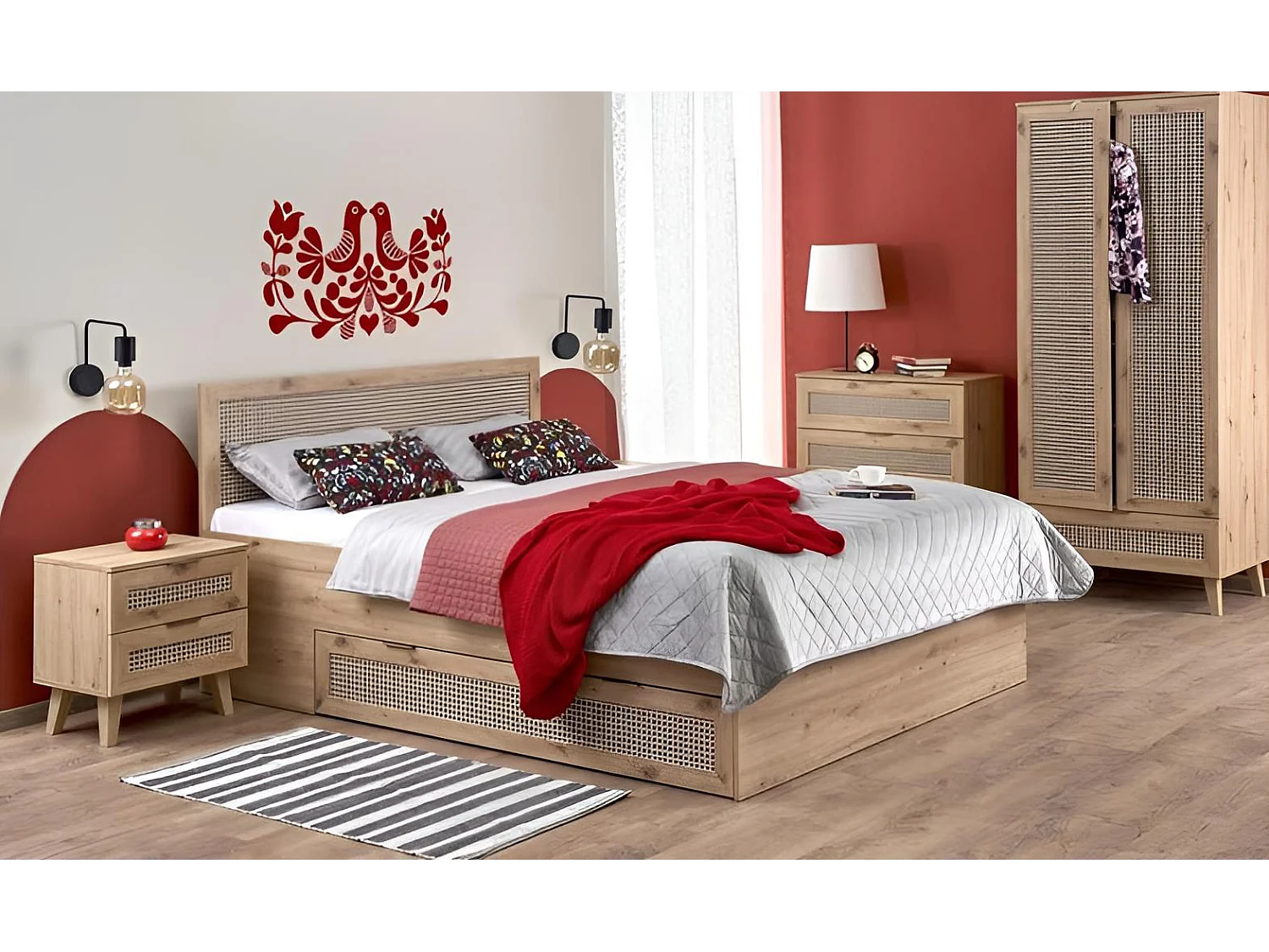 Bett Borneo(160x200)/Braun