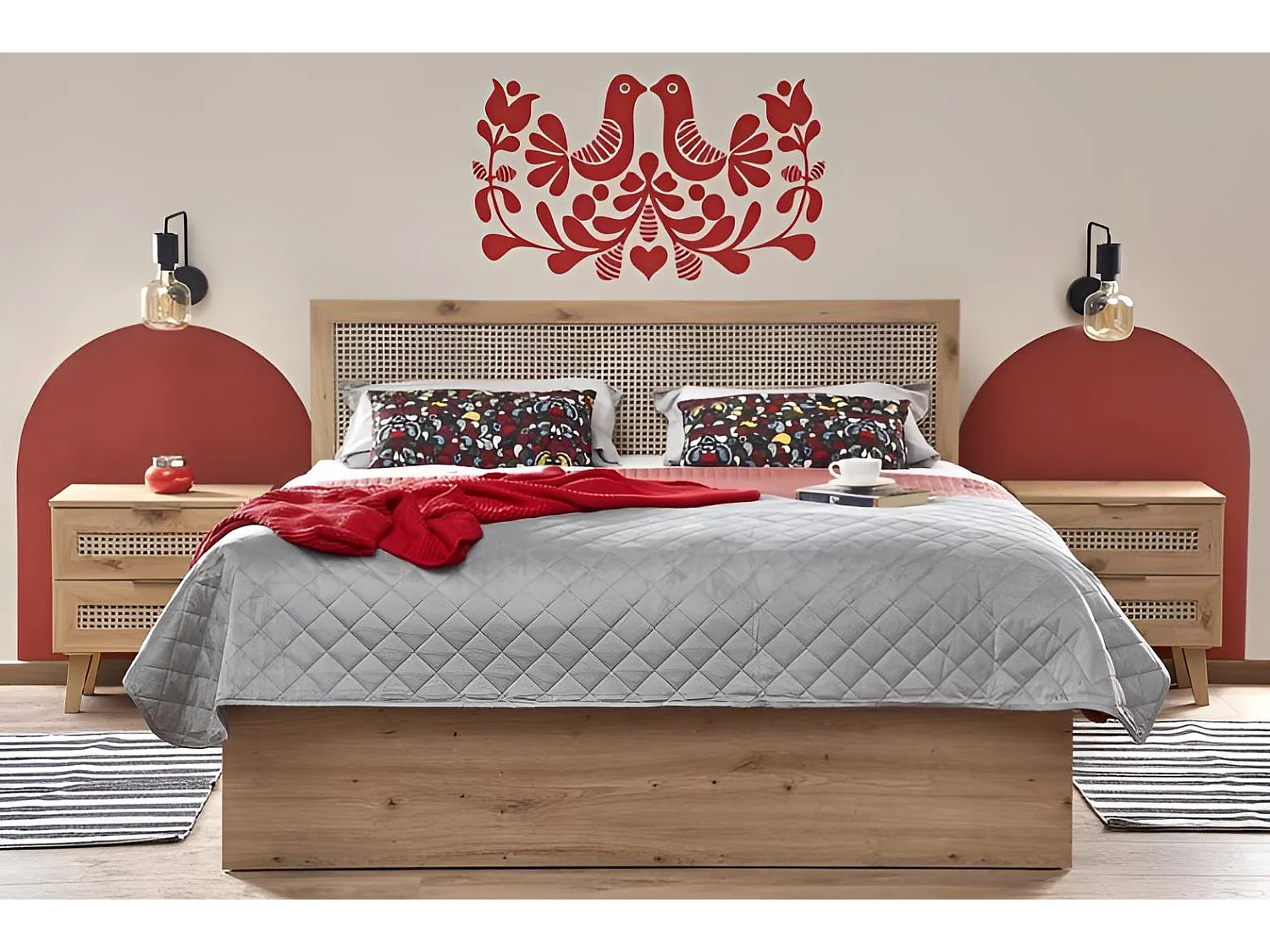 Bett Borneo(160x200)/Braun