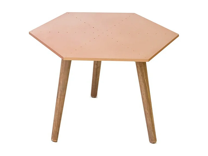 Table d'appoint cuivre 35x50x50 cm