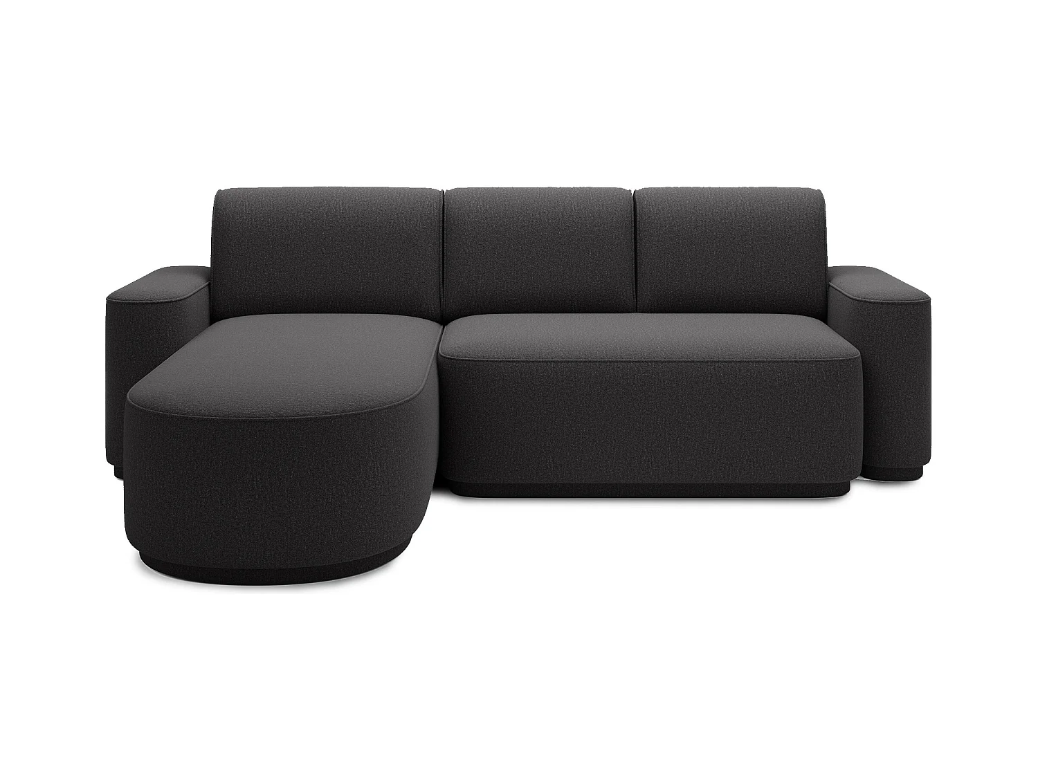 Canapé d’angle convertible Artumo prestige – Alliance de confort et d’élégance-Couleur Noir-angle gauche