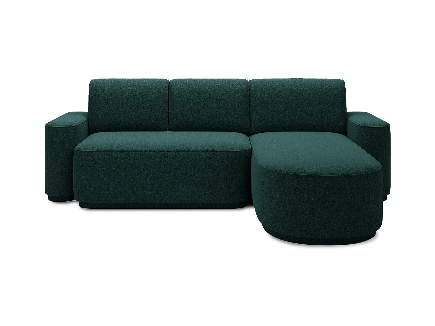 Canapé d’angle convertible Artumo prestige – Alliance de confort et d’élégance-Couleur Vert foncé-angle droit