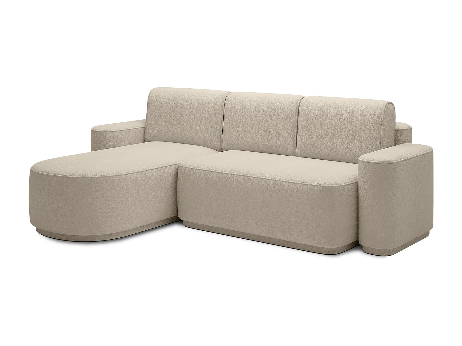 Canapé d’angle convertible Artumo prestige – Alliance de confort et d’élégance-Couleur Beige-angle gauche
