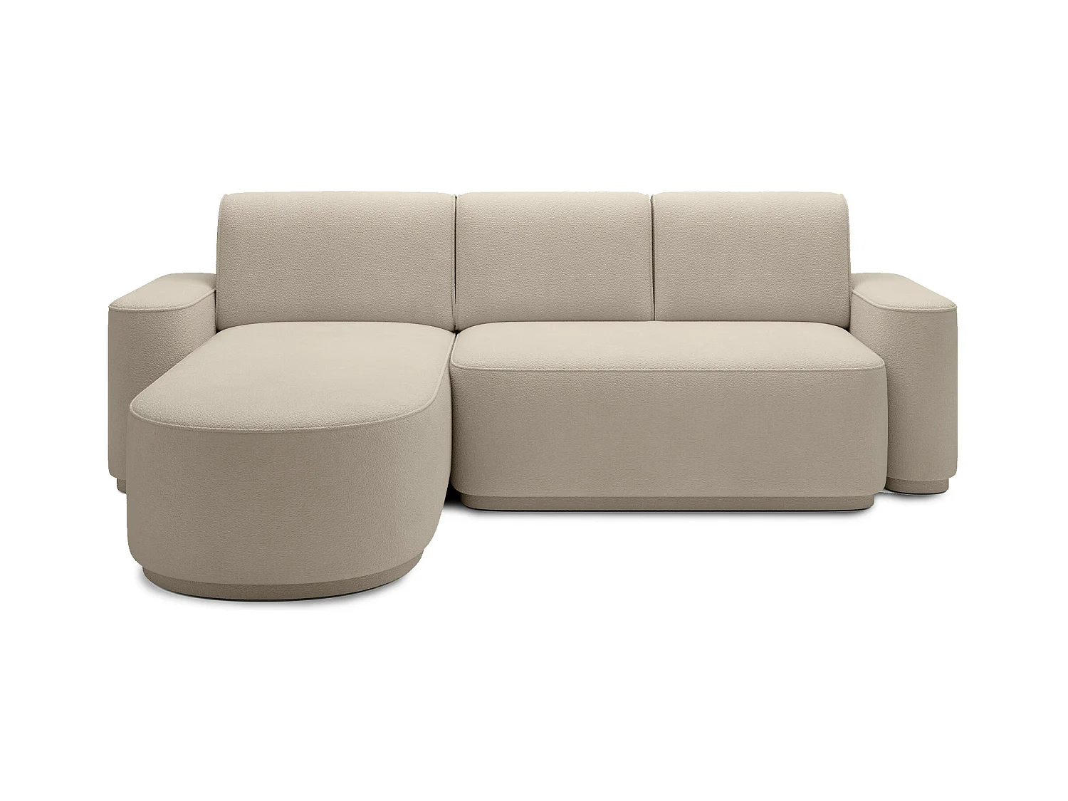 Artumo prestige converteerbare hoekbank – Alliantie van comfort en elegantie-Kleur Beige-linkerhoek