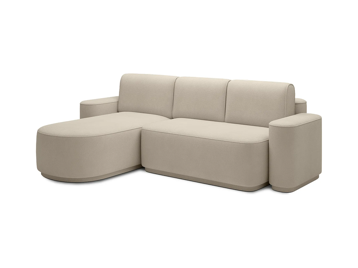 Canapé d’angle convertible Artumo prestige – Alliance de confort et d’élégance-Couleur Beige-angle gauche