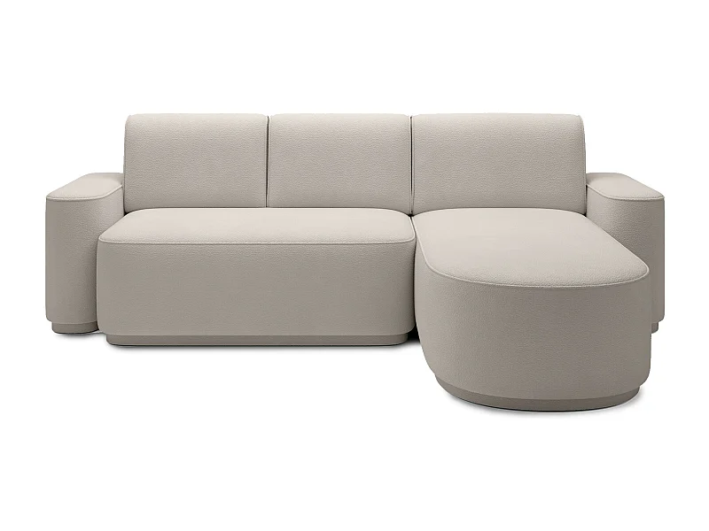 Sofá de esquina Weggis R/funda de tela/beige