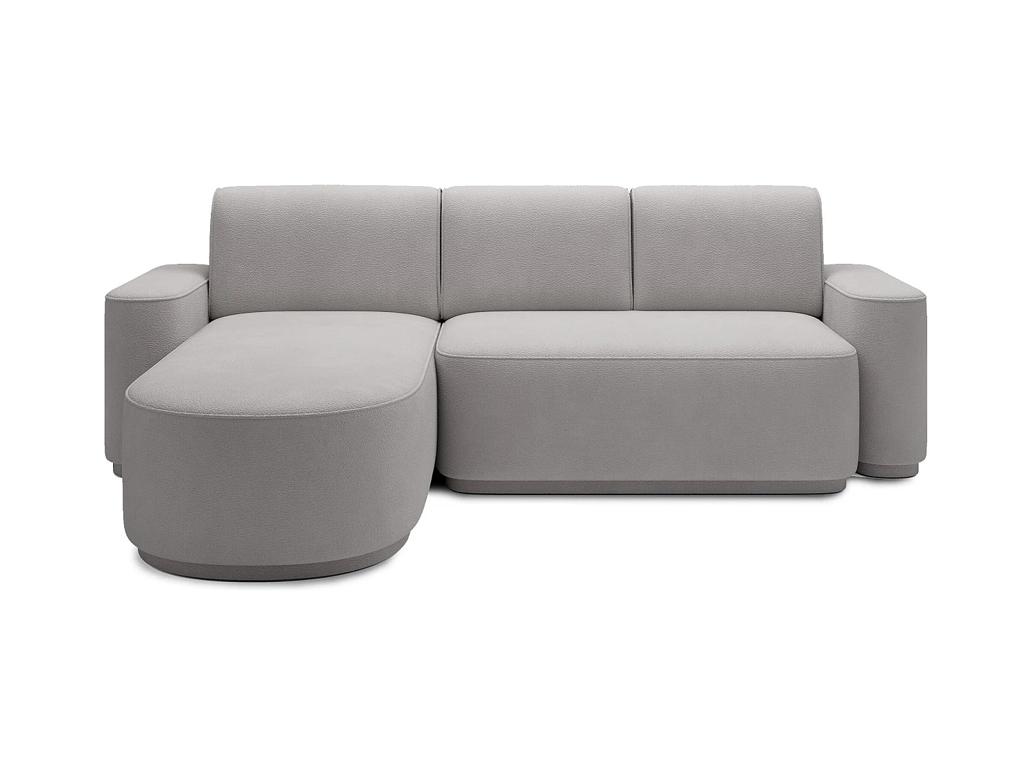 Canapé d’angle convertible Artumo prestige – Alliance de confort et d’élégance-Couleur Gris clair-angle gauche