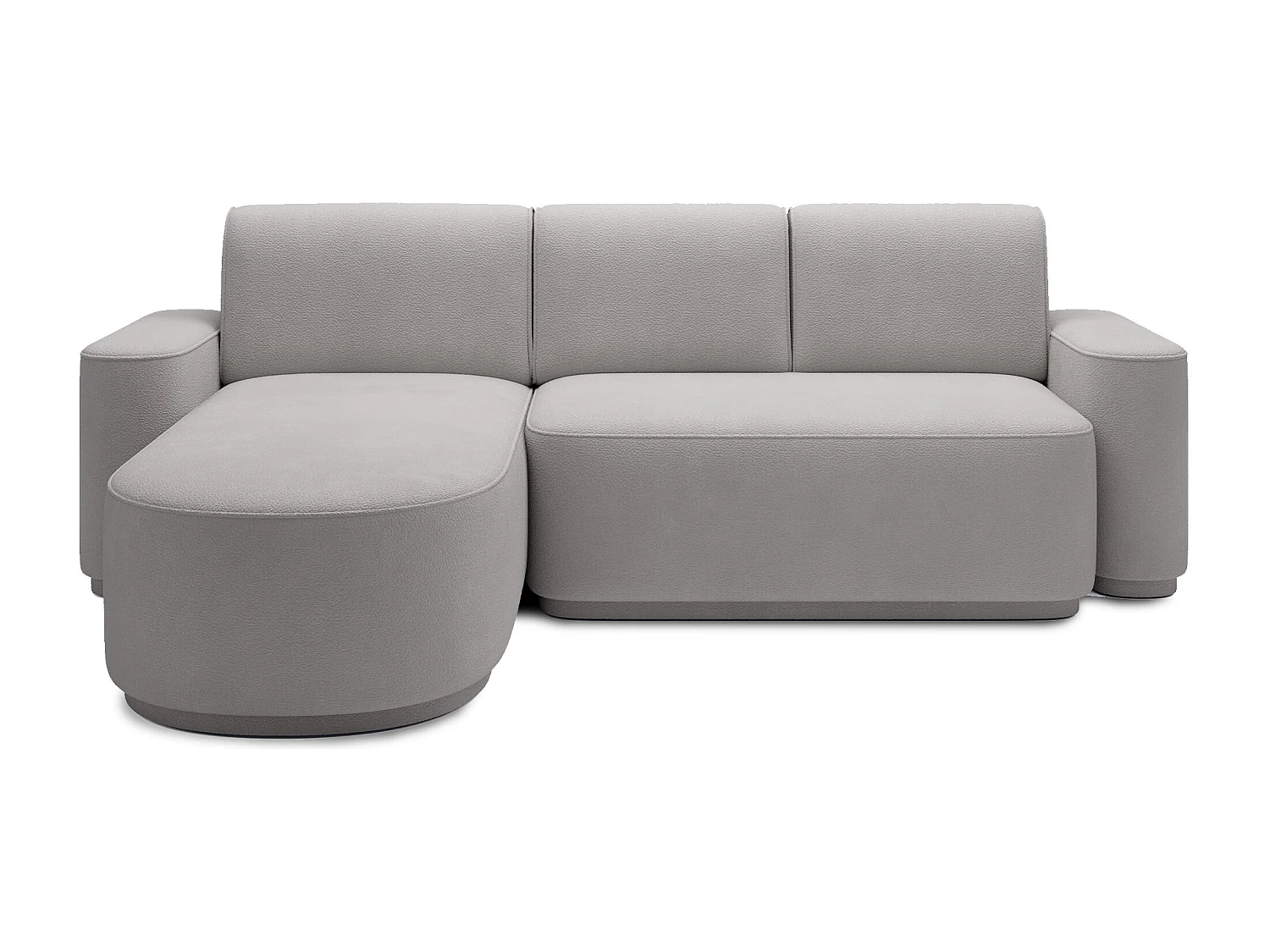 Canapé d’angle convertible Artumo prestige – Alliance de confort et d’élégance-Couleur Gris clair-angle gauche