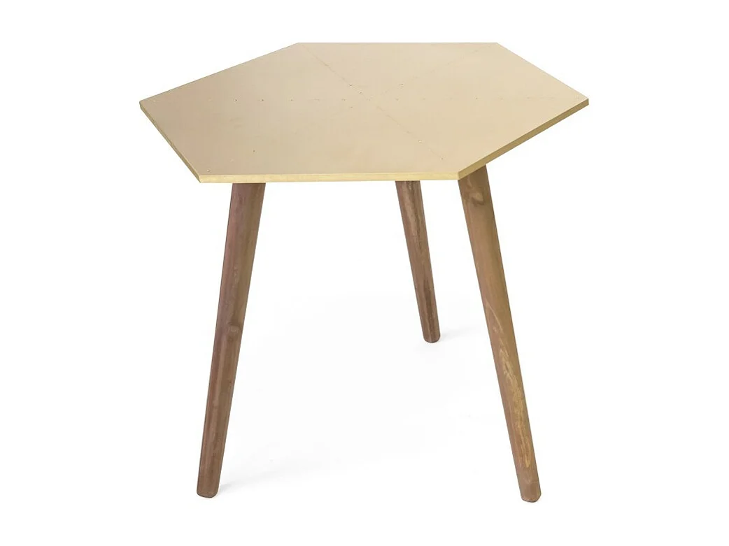 Table d'appoint doré 45x50x50 cm