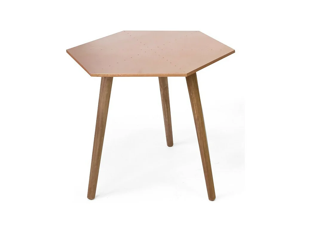 Table d'appoint cuivre 45x50x50 cm
