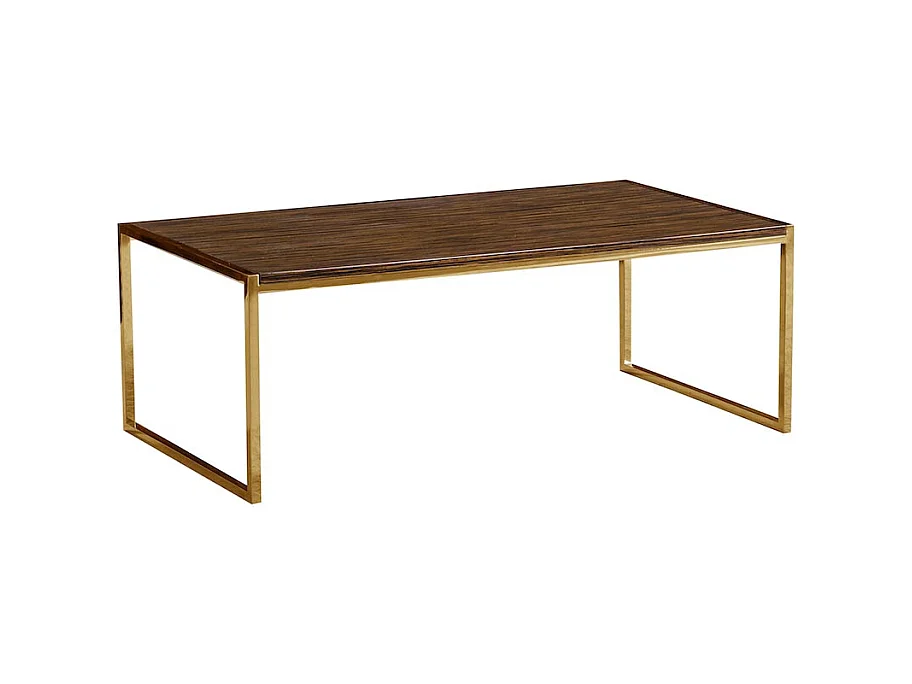 Table basse OKO - Bois placage résine - Marron