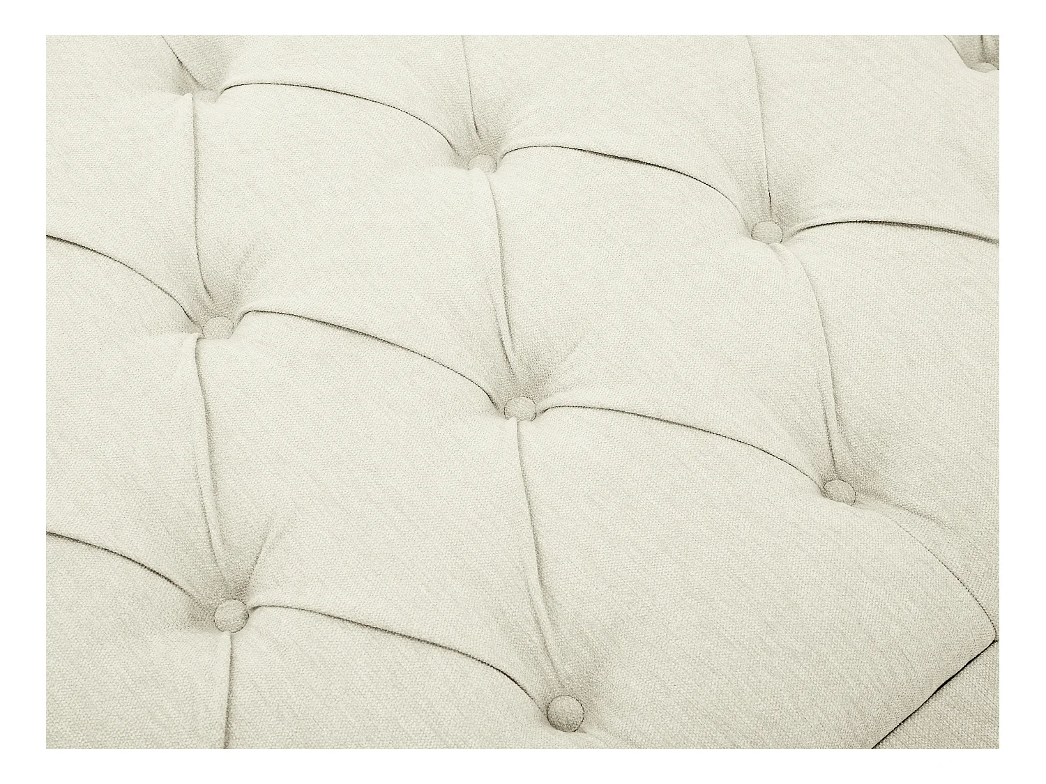 Cabecero acolchado 150 cm - Tela - Beige - JOHENE