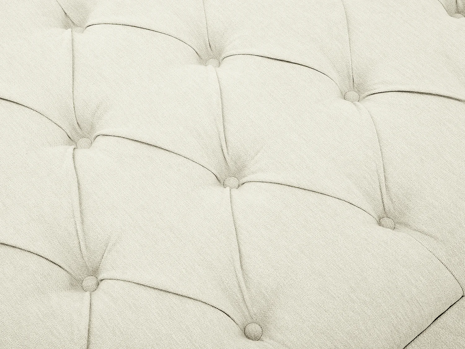 Polster-Bettkopfteil - 150 cm - Stoff - Beige - JOHENE