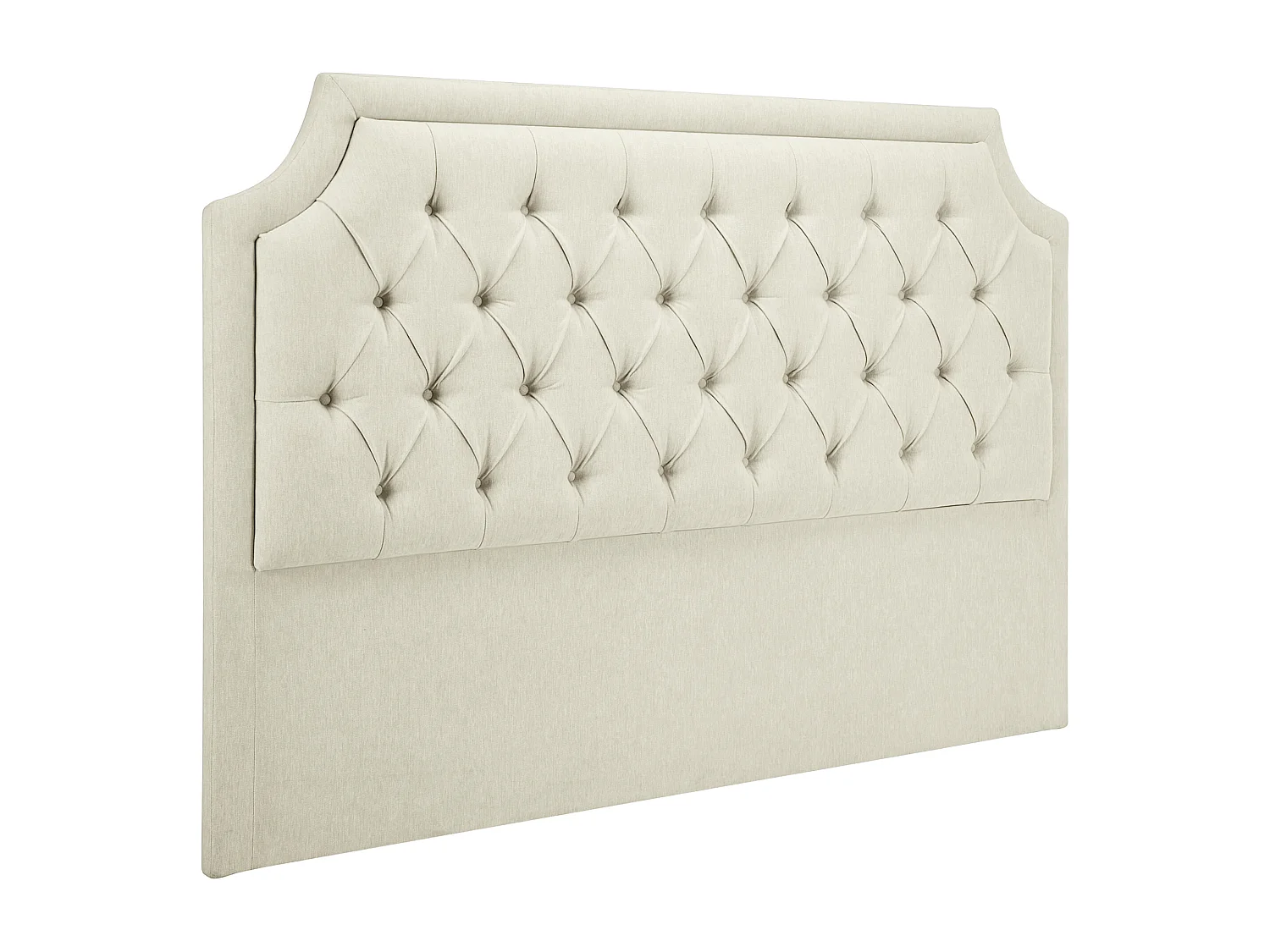Tête de lit capitonnée 170 cm - Tissu - Beige - JOHENE
