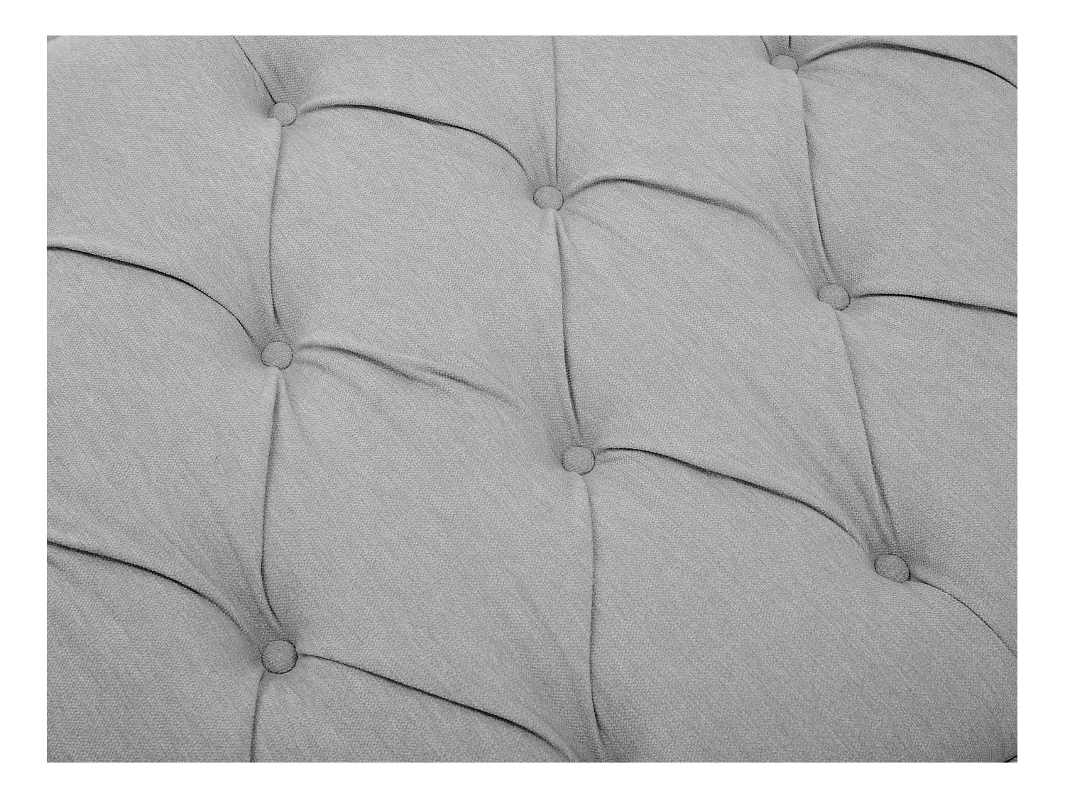 Tête de lit capitonnée 170 cm - Tissu - Gris clair - JOHENE