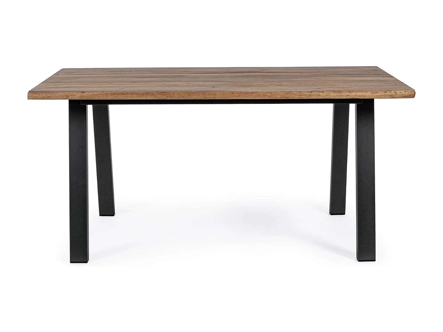 Table de jardin rectangulaire en métal et bois L160 - OLERON