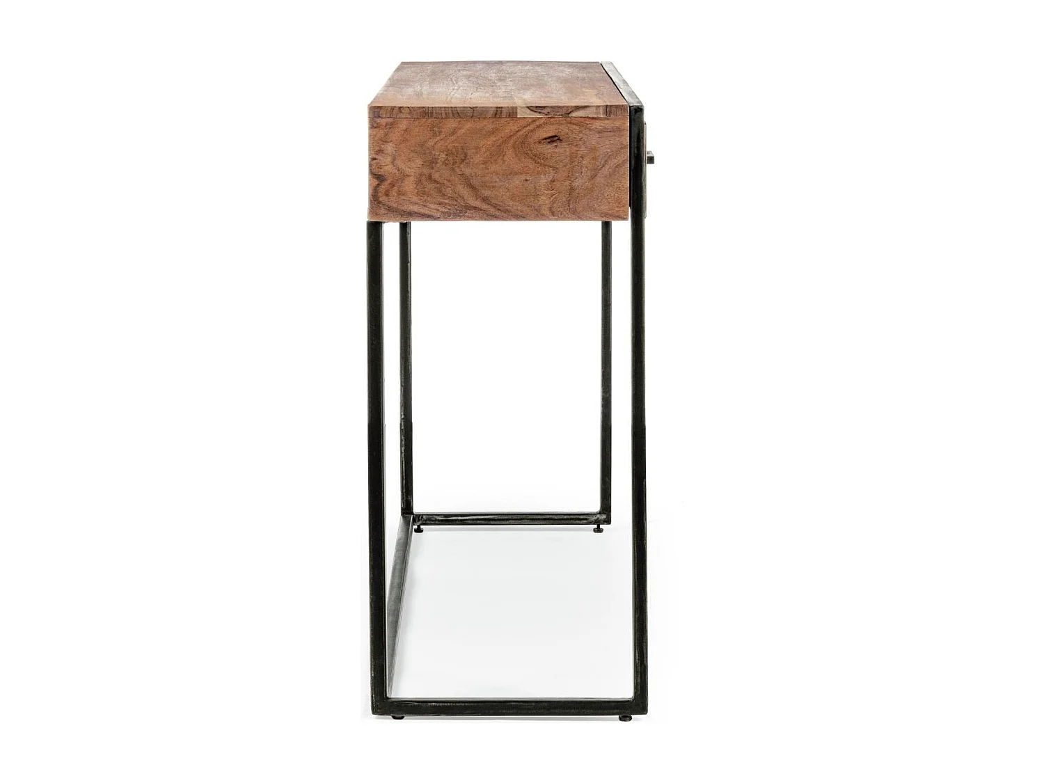 Console en bois d'acacia et structure en métal 3 tiroirs - ELEANOR