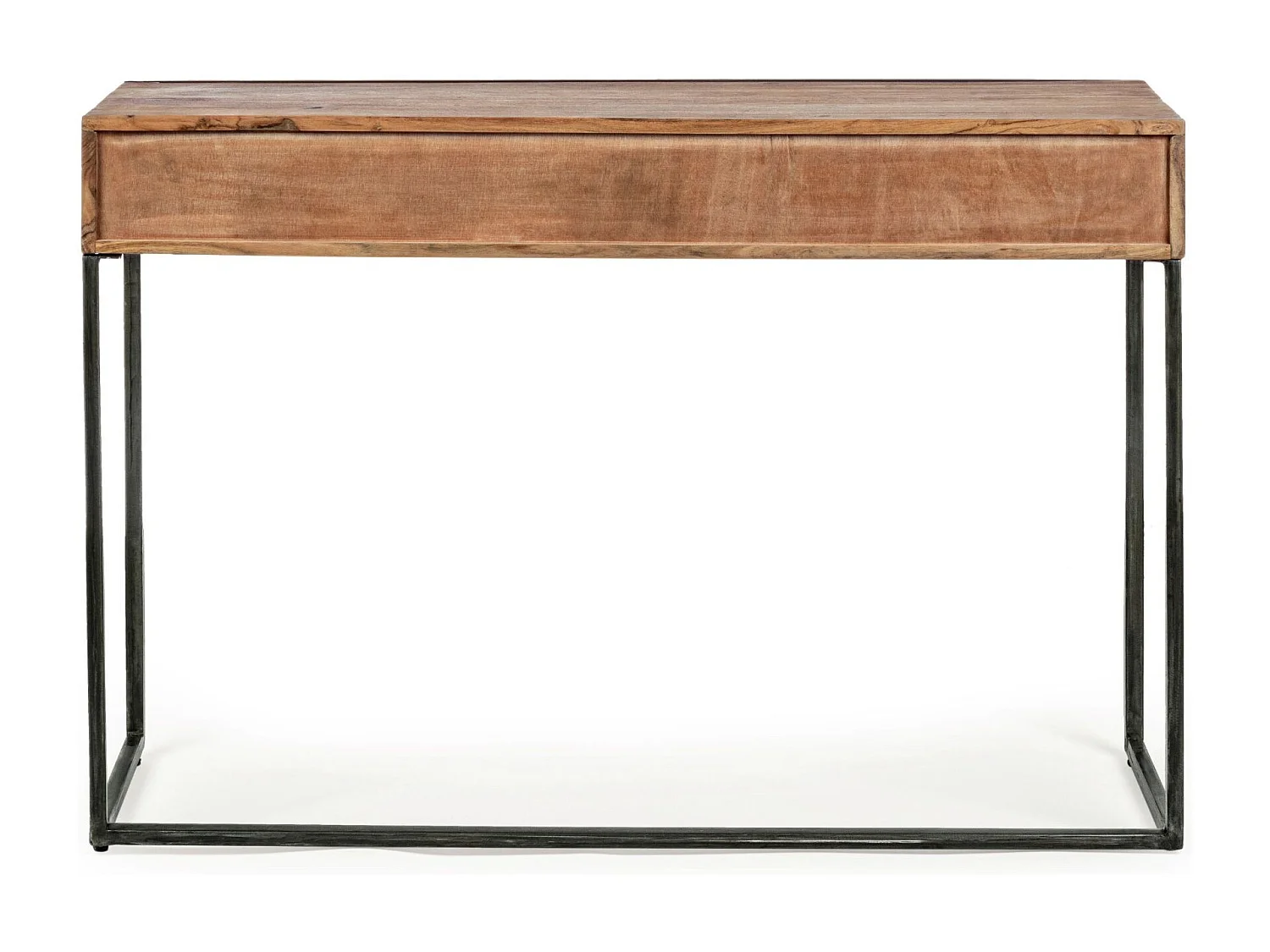Console en bois d'acacia et structure en métal 3 tiroirs - ELEANOR