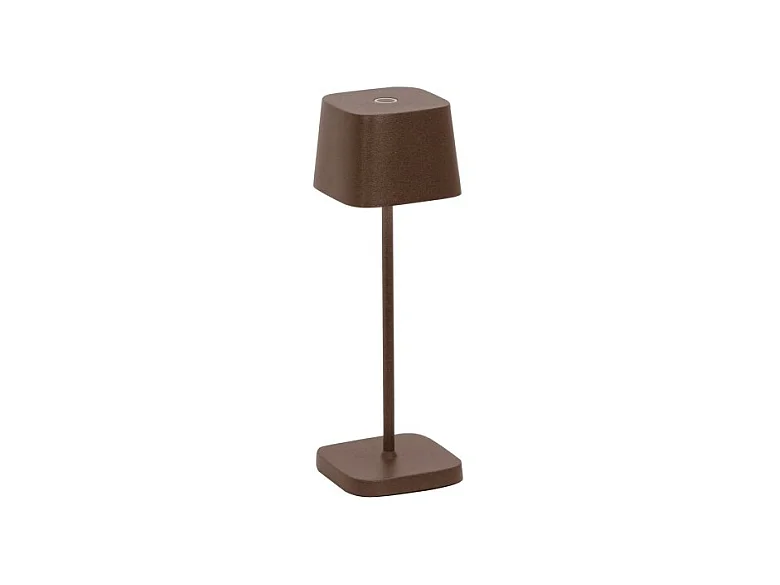 Zafferano OFELIA PRO MICRO Lampe de table LED Corten rechargeable et dimmable