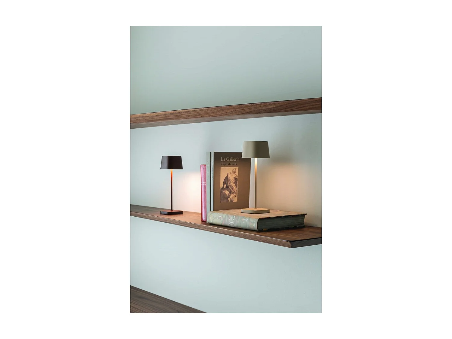 Zafferano OFELIA PRO MICRO Oplaadbare en dimbare Corten LED-tafellamp