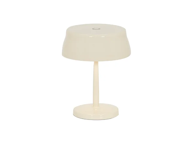 Zafferano SISTER LIGHT MINI Wi-Fi Smart LED-Tischleuchte Elfenbein wiederaufladbar und dimmbar