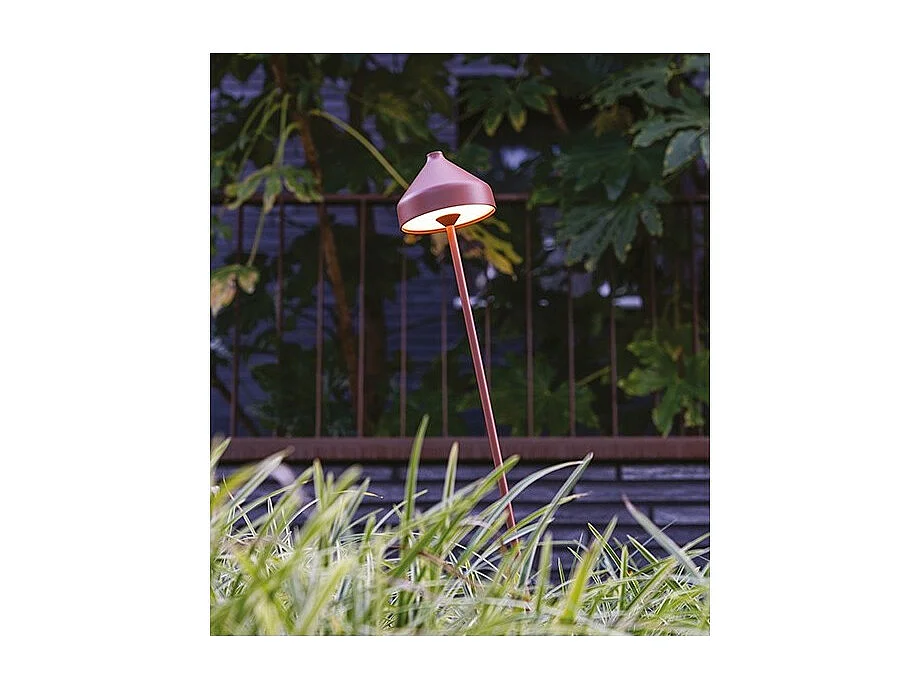 Lâmpada LED Zafferano AMELIE com ponta de terracota recarregável e regulável