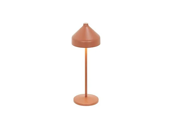 Zafferano AMELIE Wiederaufladbare und dimmbare Terrakotta-LED-Tischlampe